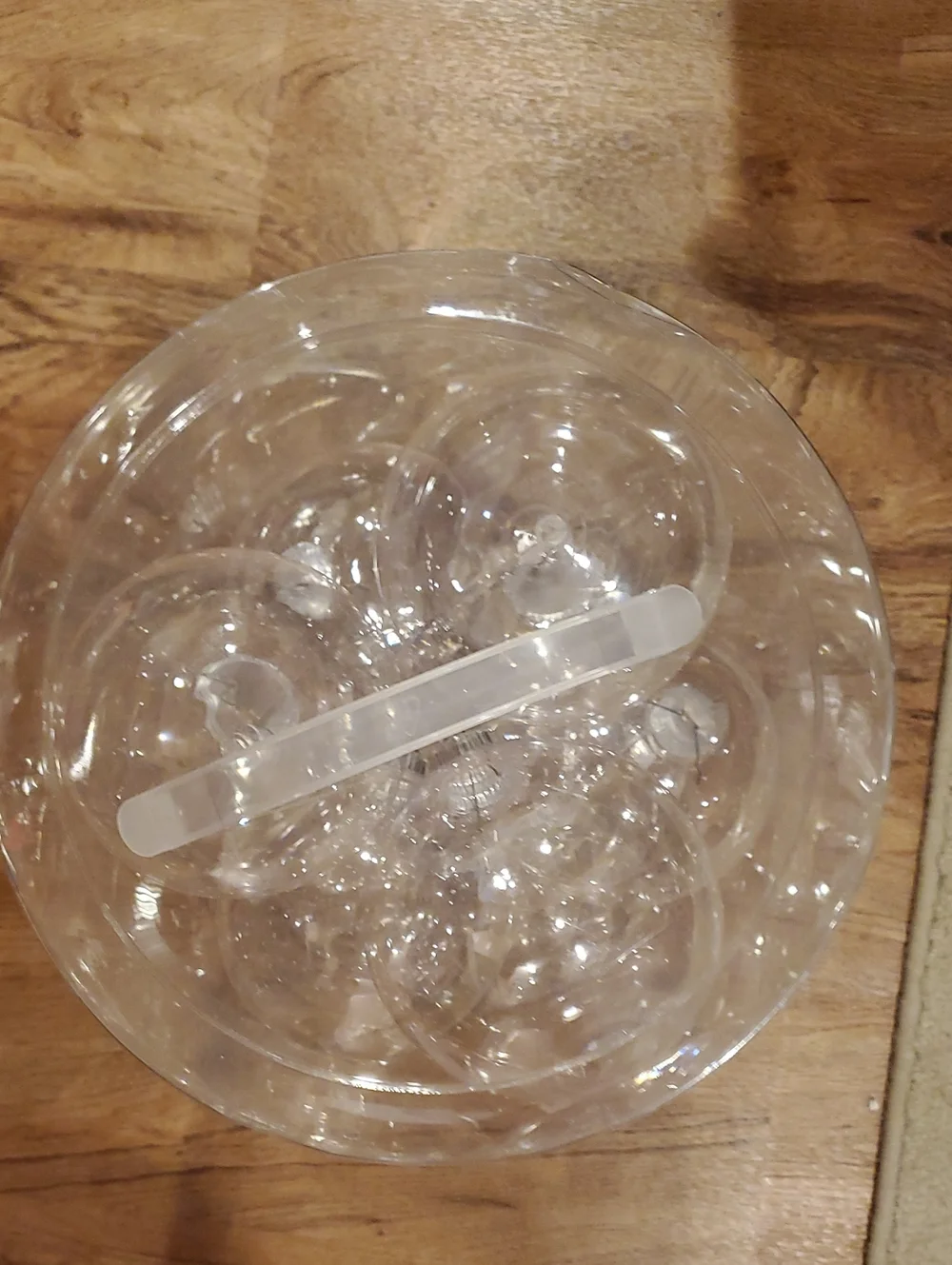 Source Unknown Clear Round Plastic Ornaments - Transparent